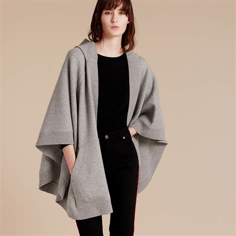 burberry wool plaid hooded poncho|burberry ponchos for women.